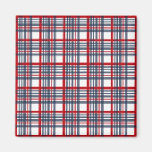 Kariertes Muster Magnet (Vorne)