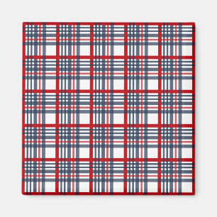 Kariertes Muster Magnet