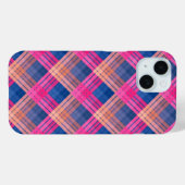Kariertes Muster mit Zickzack-Färbung Case-Mate iPhone Hülle (Rückseite (Horizontal))
