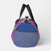 Kariertes Muster mit Zickzack-Färbung Duffle Bag (Rechts)