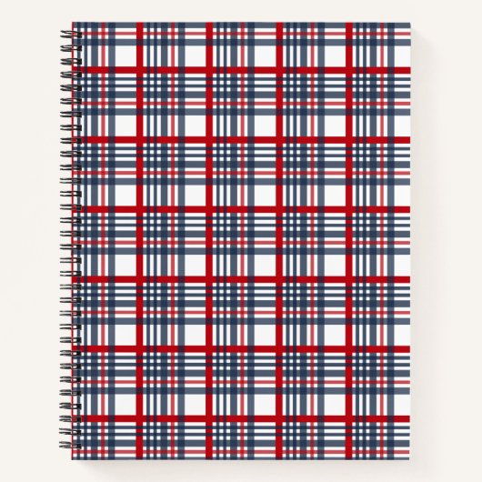 Kariertes Muster Notizbuch (Vorderseite)