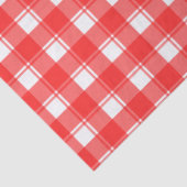 Kariertes Muster-Papiermuster in Rot-Weiß Seidenpapier (Detail)