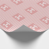 Kariertes Muster RN Registrierter Abschluss für Kr Geschenkpapier (Ecke)