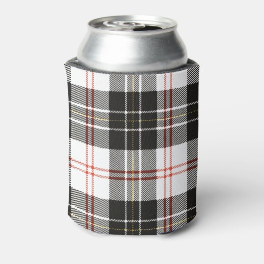 Kariertes Muster: Rot Dosenkühler (Kanne Rückseite)