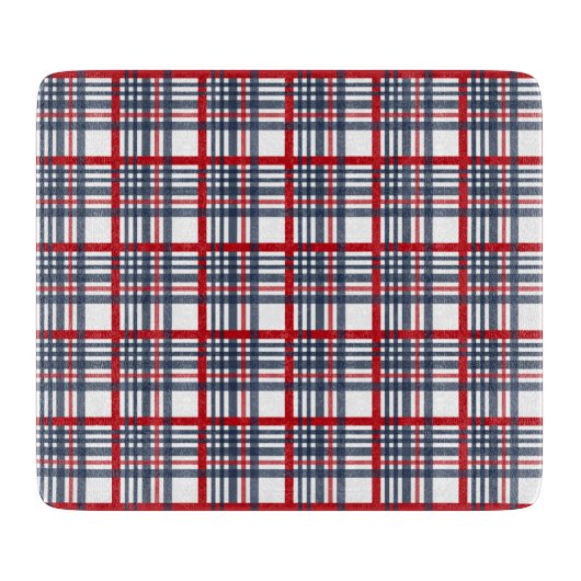 Kariertes Muster Schneidebrett (Vorderseite)