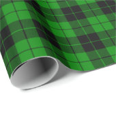 Kariertes Muster Schwarz-Grün-Papier Geschenkpapier (Rolleneckpunkt)