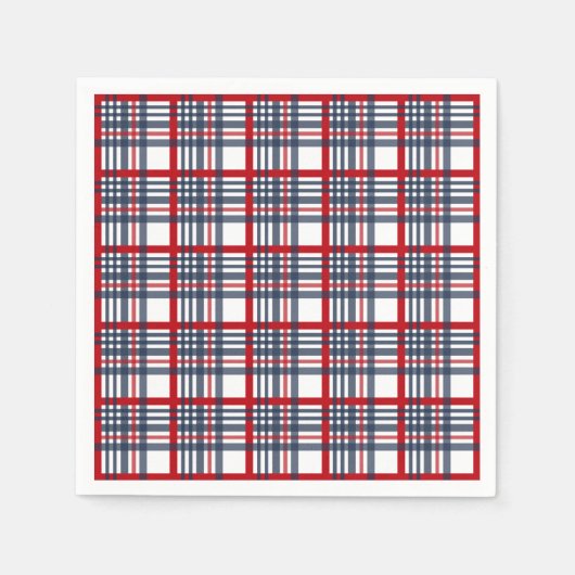 Kariertes Muster Serviette (Vorderseite)