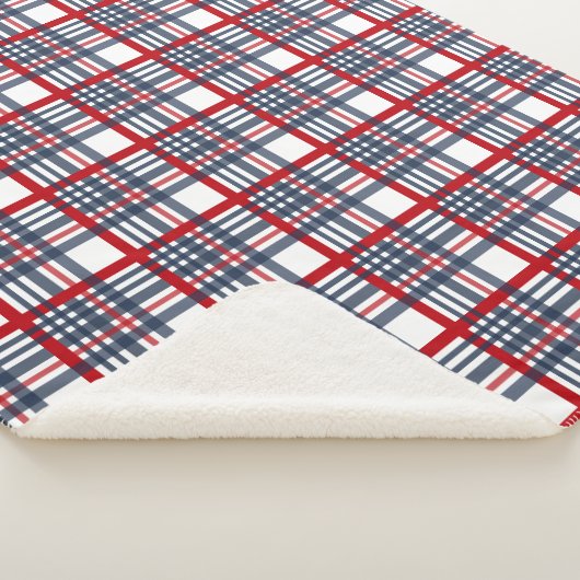 Kariertes Muster Sherpadecke (3/4)