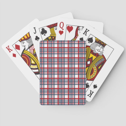 Kariertes Muster Spielkarten (Rückseite)