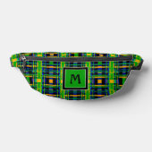 Kariertes Muster Tartan Karo Green Orange Black Bauchtasche (Ablage )