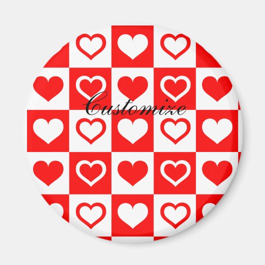 Kariertes Muster, Thunder_Cove Magnet (Vorne)