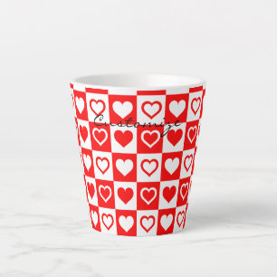 Kariertes Muster Thunder_Cove Milchtasse