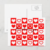 Kariertes Muster, Thunder_Cove Postkarte (Vorne/Hinten)