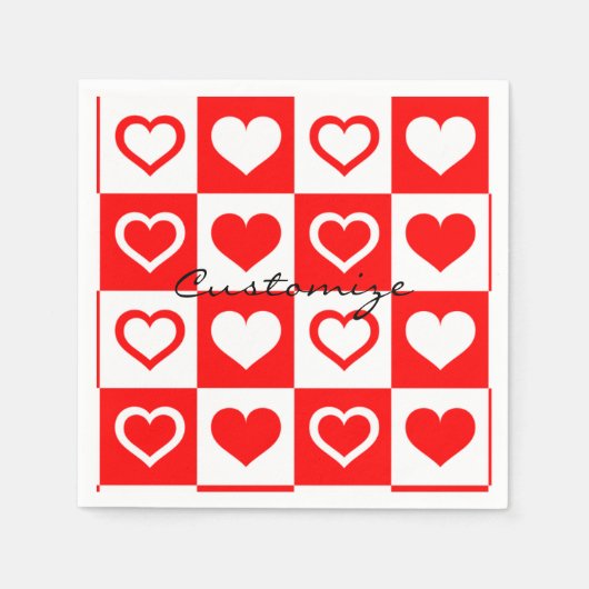 Kariertes Muster, Thunder_Cove Serviette (Vorderseite)