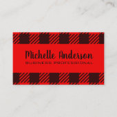 Kariertes Muster Visitenkarte (Vorderseite)