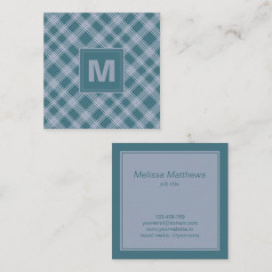 Kariertes Muster-Visitenkarte für den Mutation Cya Quadratische Visitenkarte