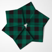 Kariertes Muster von Green und Black Buffalo Stoff