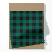 Kariertes Muster von Green und Black Buffalo Stoff