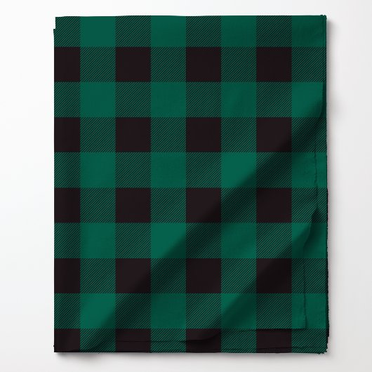 Kariertes Muster von Green und Black Buffalo Stoff