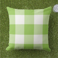 Kariertes Muster von Lime Green und White Gingham