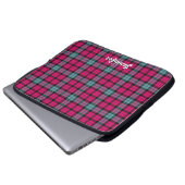 Kariertes Muster von Tartan Laptopschutzhülle (Vorne Knopf)