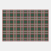 Kariertes Muster Weihnachtswrapping Papier-Sortime Geschenkpapier Set (Vorderseite 2)