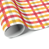 Kariertes Musterpapier Geschenkpapier (Rolleneckpunkt)