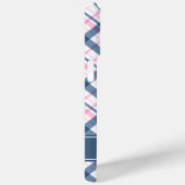 Kariertes Navy Blue and Pink Muster Case-Mate iPhone Hülle (Rückseite / Rechts)