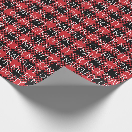 Kariertes niedliches schwarzes Büffel, nackt oder Geschenkpapier (Ecke)