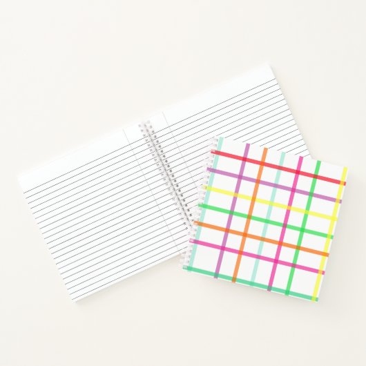Kariertes Notebook Notizblock (Innenseite)