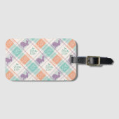 Kariertes Ostern Plaid Gepäckanhänger (Vorderseite (Horizontal))