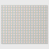Kariertes Ostern Plaid   Geschenkpapier (Flach)