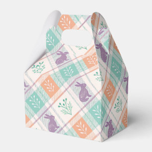 Kariertes Ostern Plaid Geschenkschachtel