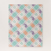 Kariertes Ostern Plaid   Puzzle (Vertikal)