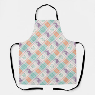 Kariertes Ostern Plaid Schürze
