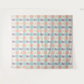 Kariertes Ostern Plaid Wandteppich (Vorderseite (Horizontal))