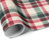 Kariertes Papier für Rot, Grün und Creme Geschenkpapier (Rolleneckpunkt)