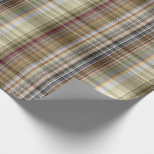 Kariertes Papier mit ansprechendem und farbreichem Geschenkpapier (Ecke)