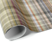 Kariertes Papier mit ansprechendem und farbreichem Geschenkpapier (Rolleneckpunkt)