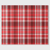 Kariertes Papier mit festem Rot und Weiß Geschenkpapier (Flach)