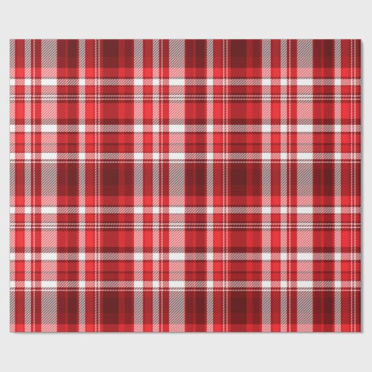 Kariertes Papier mit festem Rot und Weiß Geschenkpapier (Flach)