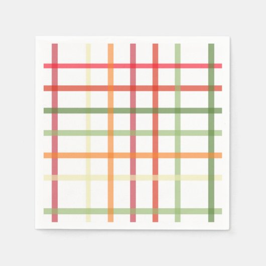 Kariertes Papier Napkin Serviette (Vorderseite)