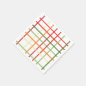 Kariertes Papier Napkin Serviette (Ecke)