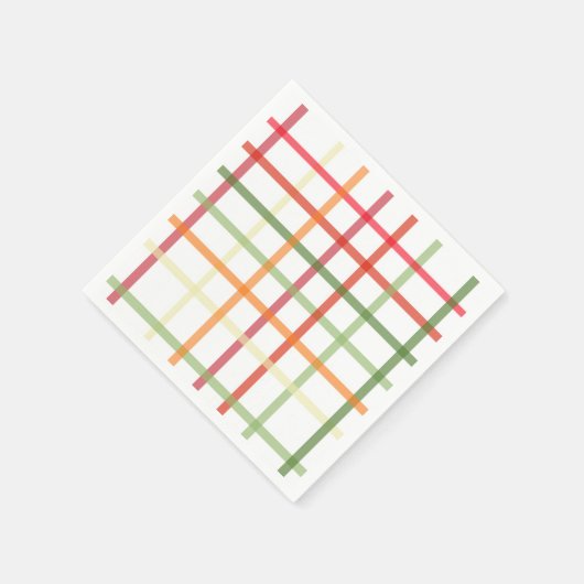 Kariertes Papier Napkin Serviette (Ecke)