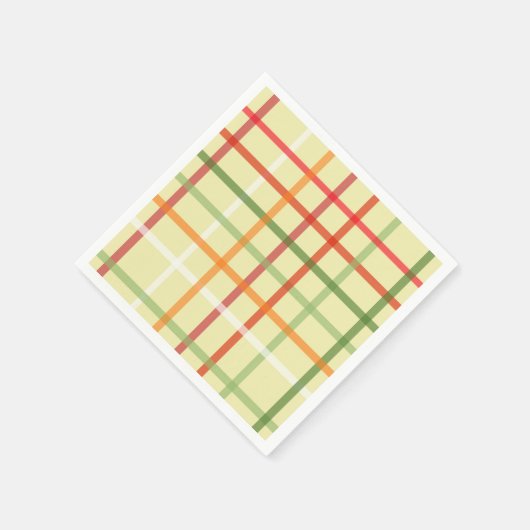 Kariertes Papier Napkins Serviette (Ecke)