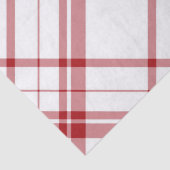 Kariertes Papiertücher in Rot und Weiß Seidenpapier (Detail)