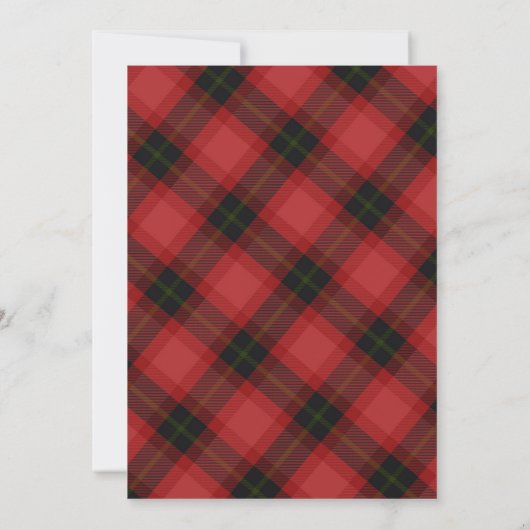 Kariertes Party für den Blumenkochtausch Einladung (Rückseite)