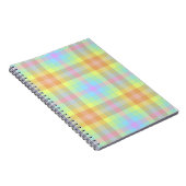 Kariertes Pastel-Rainbow-Notebook Notizblock (Rechte Seite)