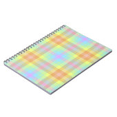 Kariertes Pastel-Rainbow-Notebook Notizblock (Linke Seite)