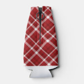 KARIERTES PATTER FÜR ROTE WEISSE CHRISTMAS FLASCHENKÜHLER (Rückseite)